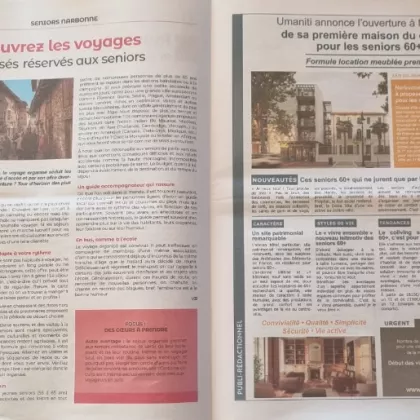 Umaniti Narbonne - pleine page Midi Libre